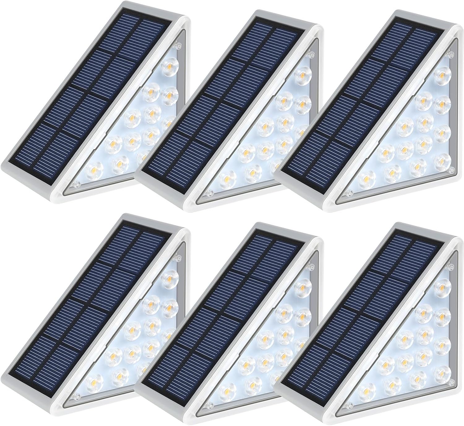 LED Solar Step Lights Waterproof Outdoor Stair Lights, Solar Deck Lights Outdoor...
