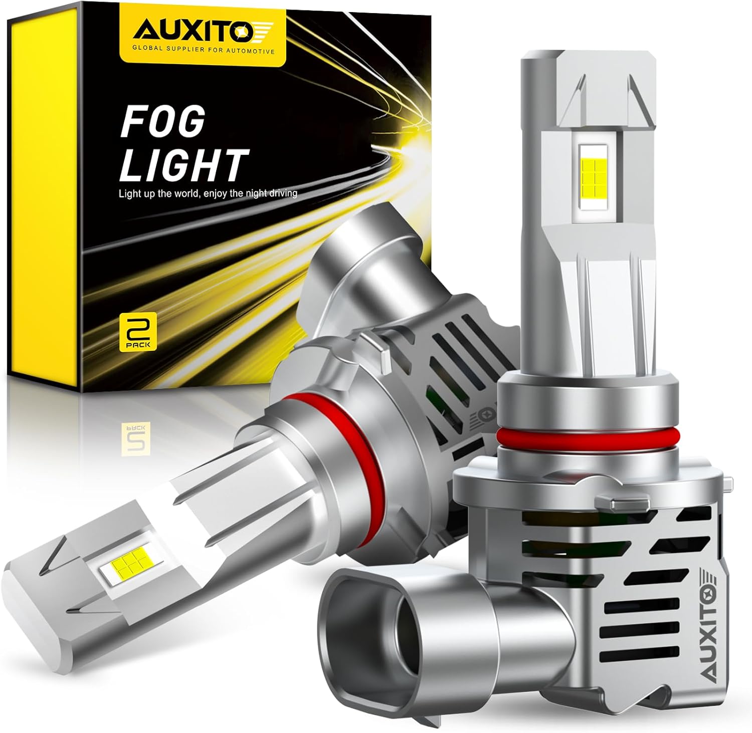 AUXITO 9012 Bulbs, Special Driving Light with 24,000 Lumen, Innovative 6500K Whi...