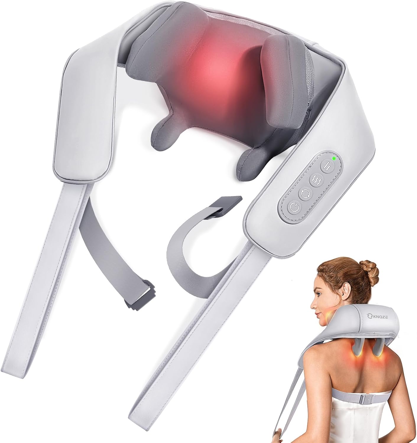 Neck Massager for Neck Pain Relief, 4D Deep Kneading Massagers with 6 Massage No...