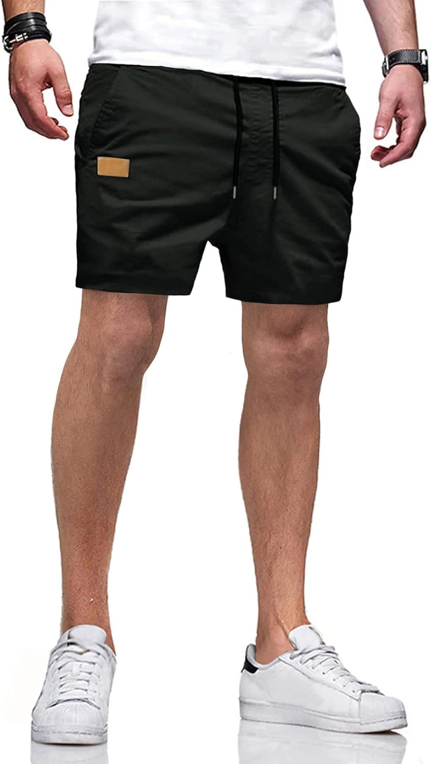 JMIERR Mens Shorts, Special Cotton Drawstring Shorts for Summer Beach, High-Qual...
