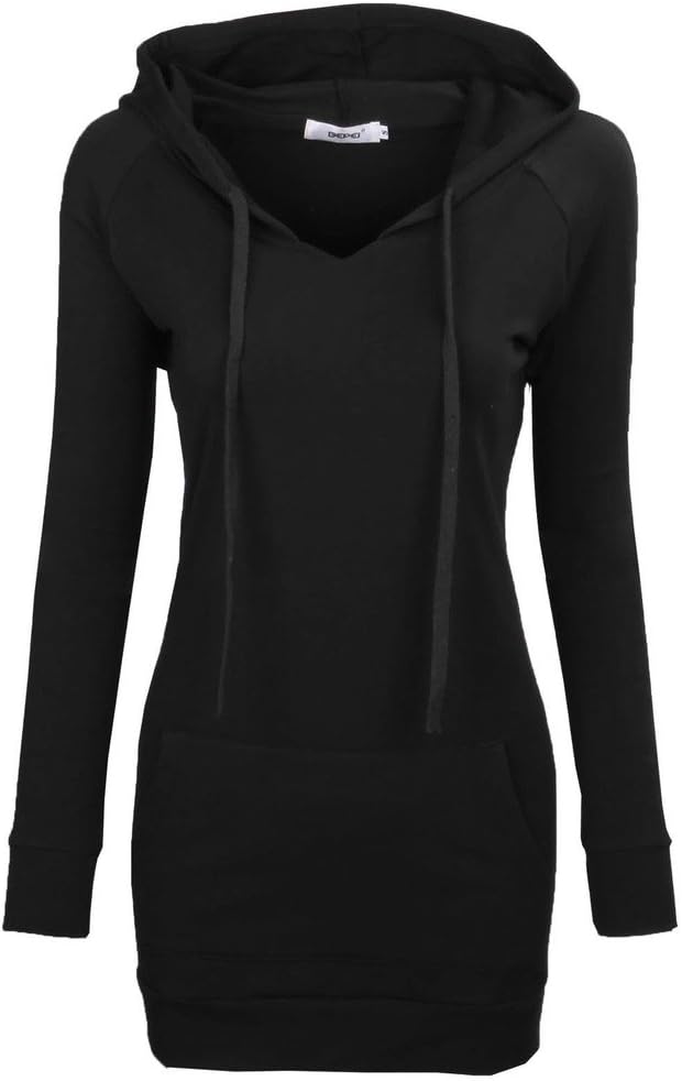 BEPEI Womens Long Sleeve Tunic, Special Hoodie Dressy String Sweatshirts, Unique...