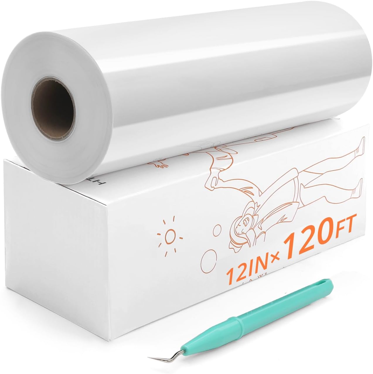 HTVRONT White HTV, Special Heat Transfer Vinyl for Shirts, Innovative White Iron...
