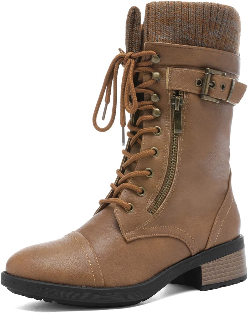DREAM PAIRS Women's Boots, Stylish Combat Riding Boots for UK Ladies, Affordable...