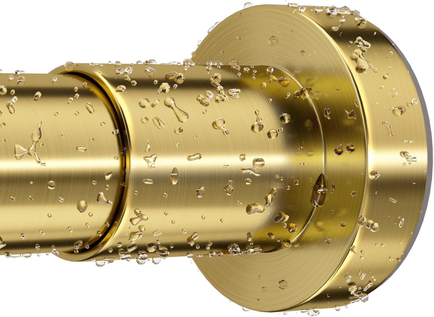 Gold Shower Curtain Rod 36-84 Inches (3-7ft) Non Rust Adjustable Shower Rod Spri...