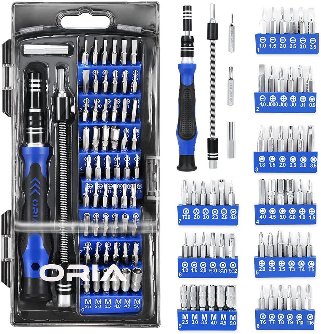 ORIA Precision Screwdriver Kit, Electronics Repair Tool Kit, 60 in 1 Small Screw...