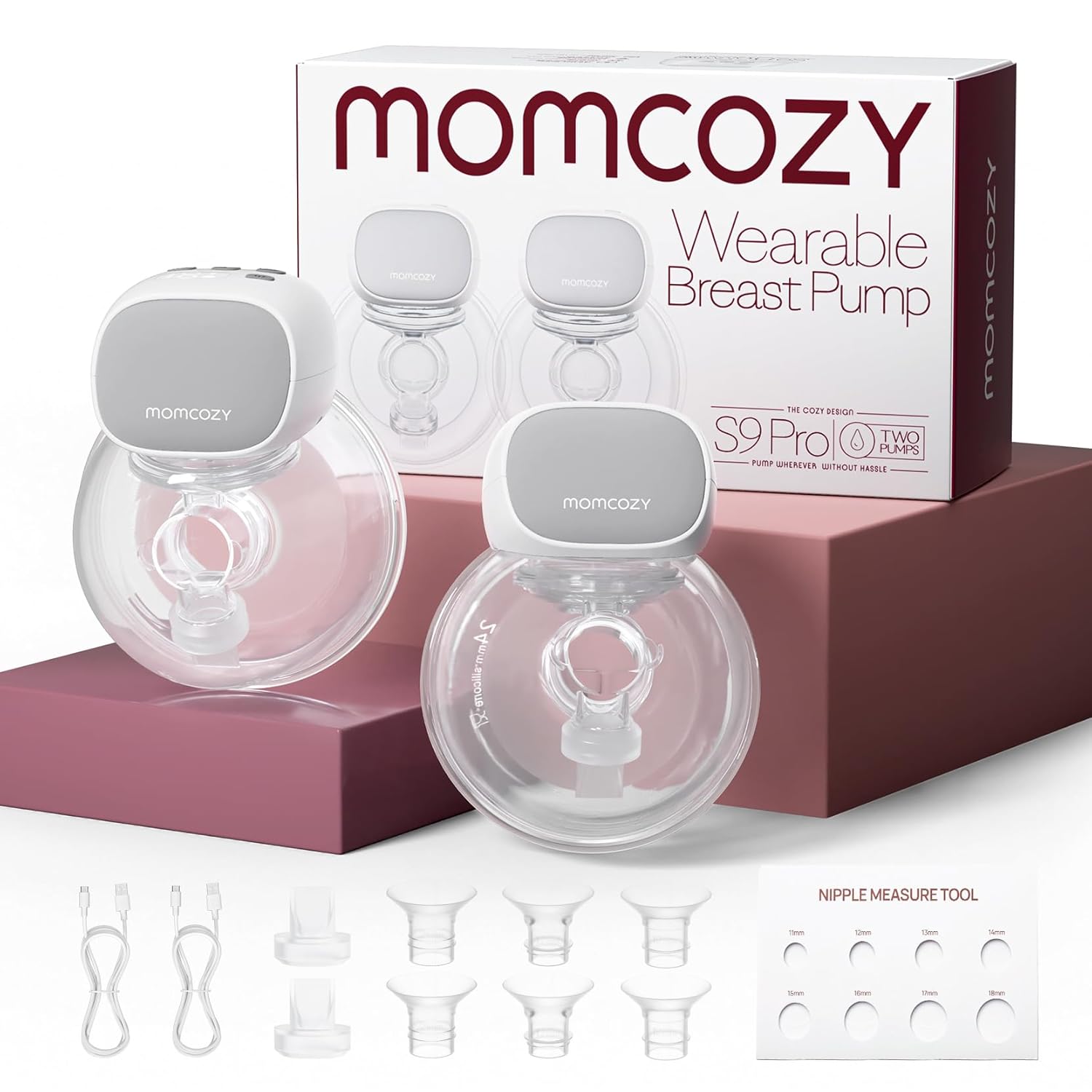 Momcozy Hands Free Breast Pump S9 Pro Updated, Wearable Breast Pump of Longer Ba...