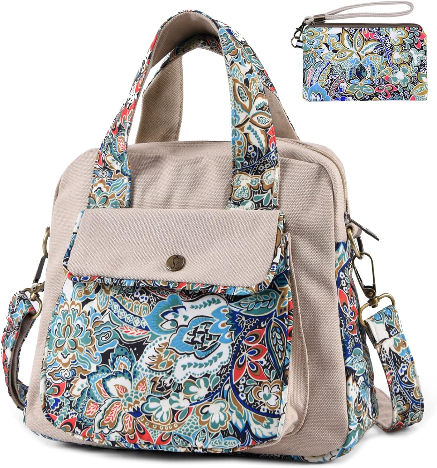 Black Butterfly Premium Canvas Shoulder Bag, Special Top Handle Bag for Womens,...