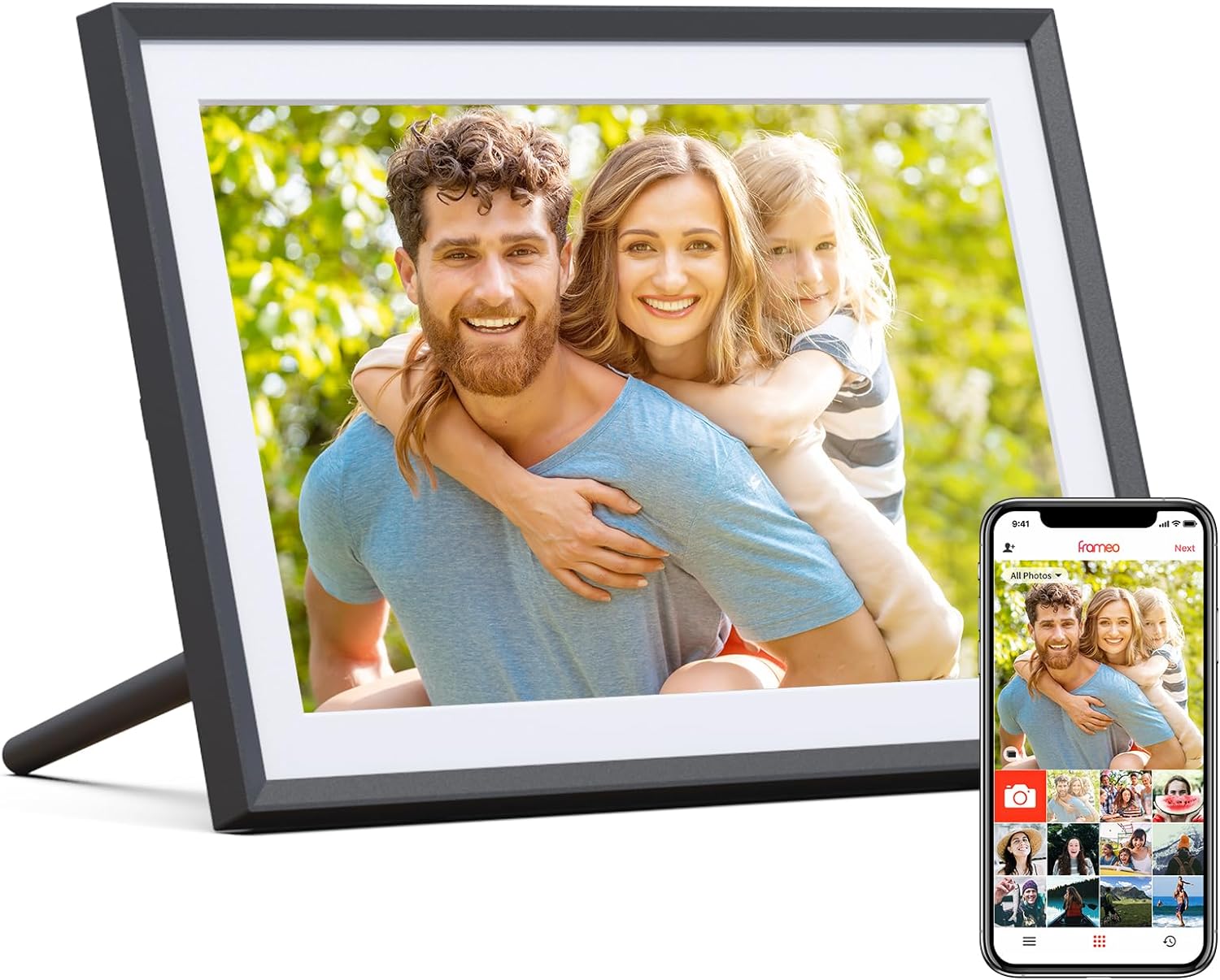 ARZOPA Digital Photo Frame WiFi 10.1 Inch 32GB Frameo Digital Picture Frames IPS...