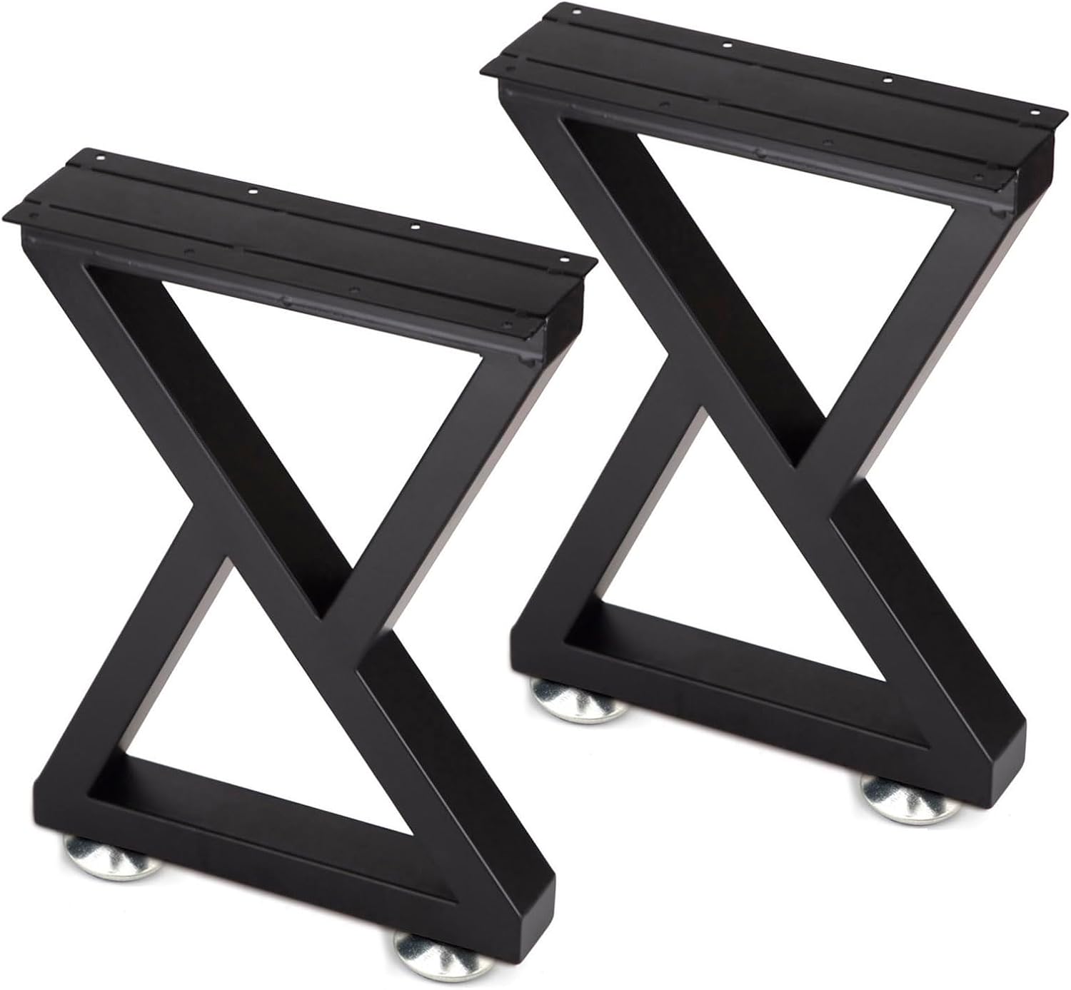 Taelakeni Metal Bench Coffee Table Legs, Affordable Set of 2 Durable Legs, Black...