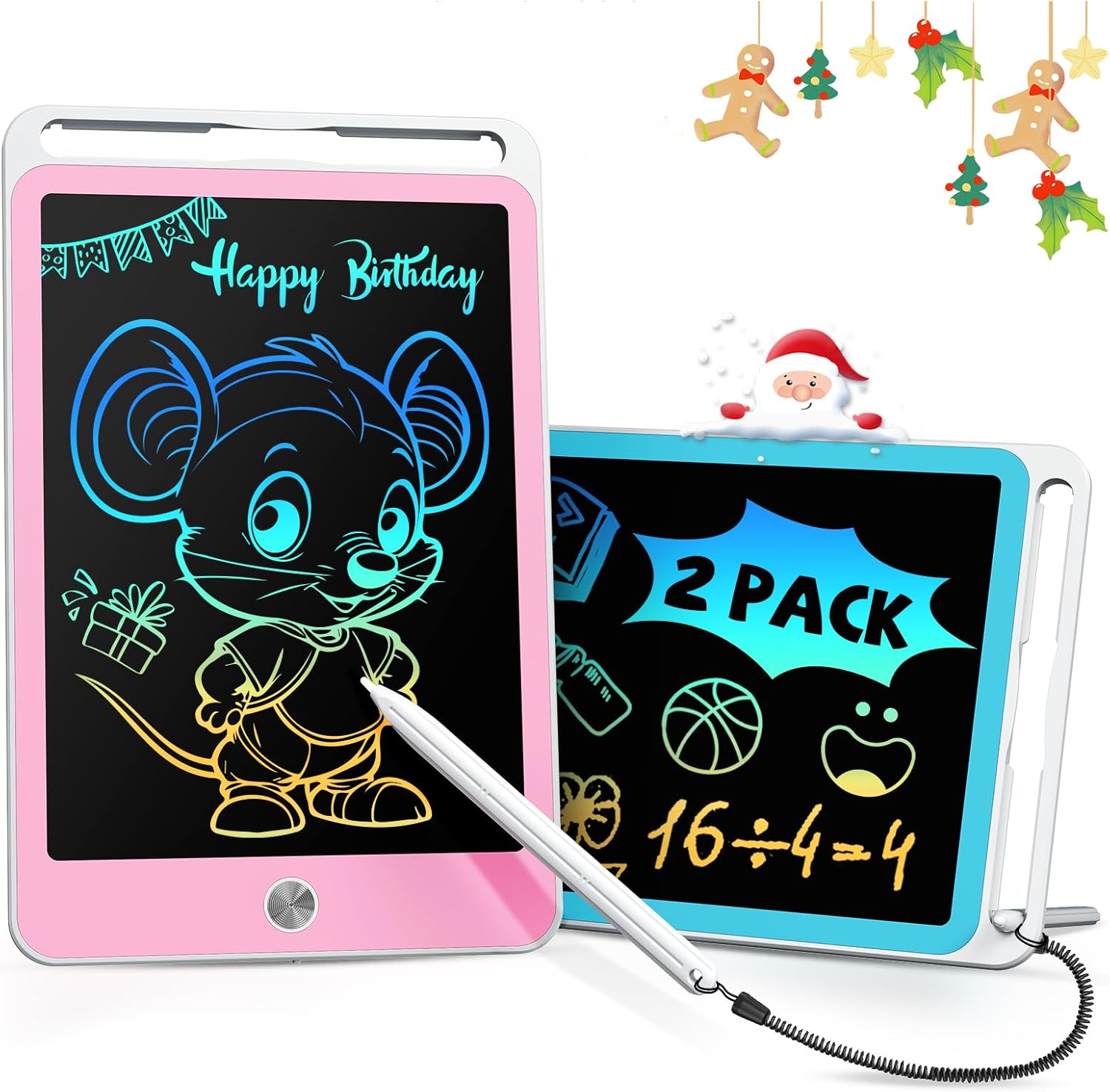 ORSEN 2 Pcs LCD Writing Tablet 8.5 Inch Drawing Board Writing Board for Kids 3 4...