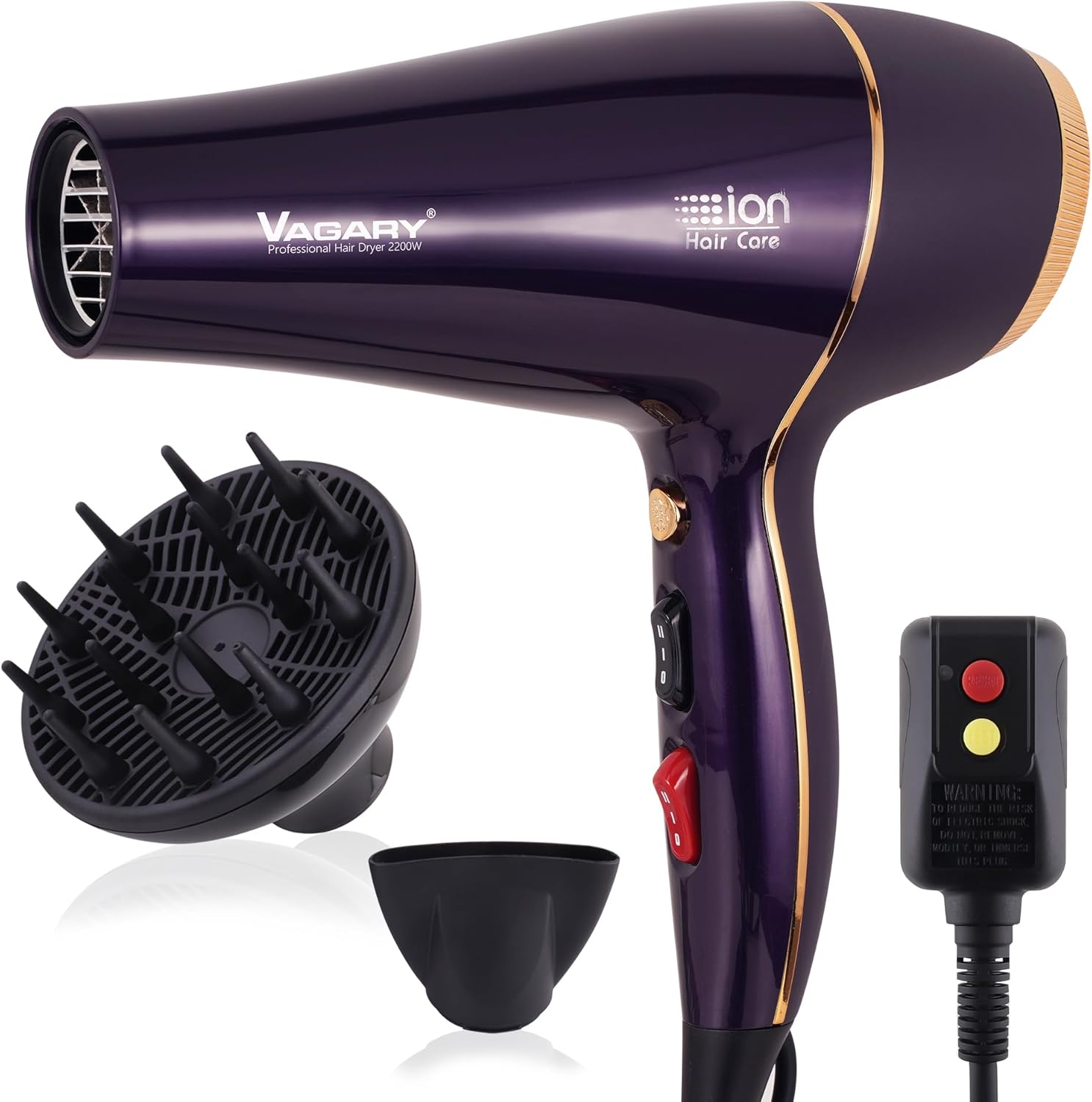 VAGARY 6690A Salon Pro Hair Dryer, Special Hair Dryer for Women, Innovative 2200...
