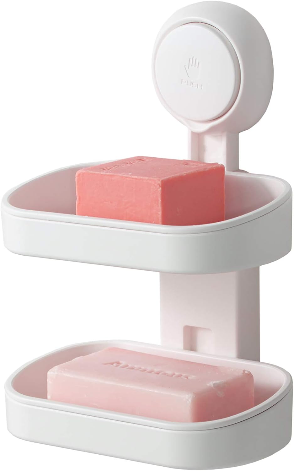 TAILI Double Layer Soap Dish Suction Cup Soap Holder, Strong Sponge Holder for S...