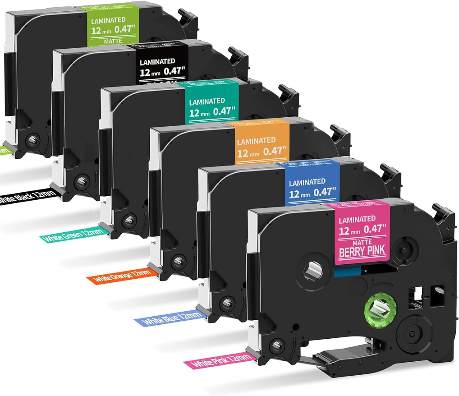 Replacement for Brother P-Touch Label Maker Tape, Special Laminated Ribbon Refil...