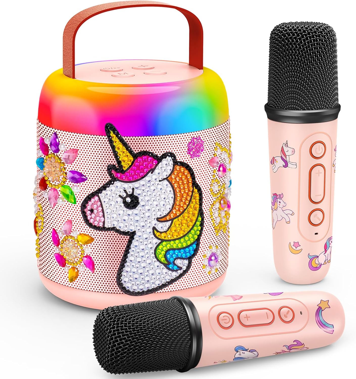 Gralal Karaoke Machine 2 Microphones, Unicorn Gifts for Girls 3-12 Year Old Girl...