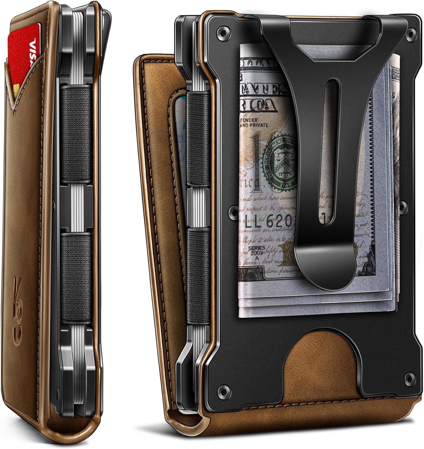 KEMISANT Men Wallet- Slim Wallet Money Clip For Gift Men in Front Pocket 12Cards...