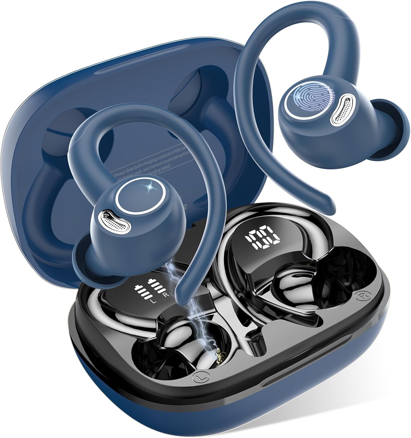Jesebang Wireless Earbuds, Bluetooth 5.3 Headphones, 2024 Wireless Earphones HiF...