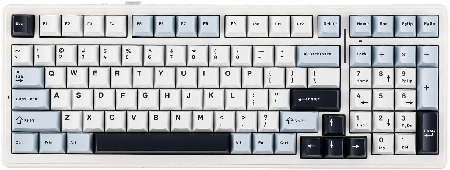 EPOMAKER x AULA F99 Wireless Mechanical Keyboard, Hot Swappable Gasket Custom Ga...