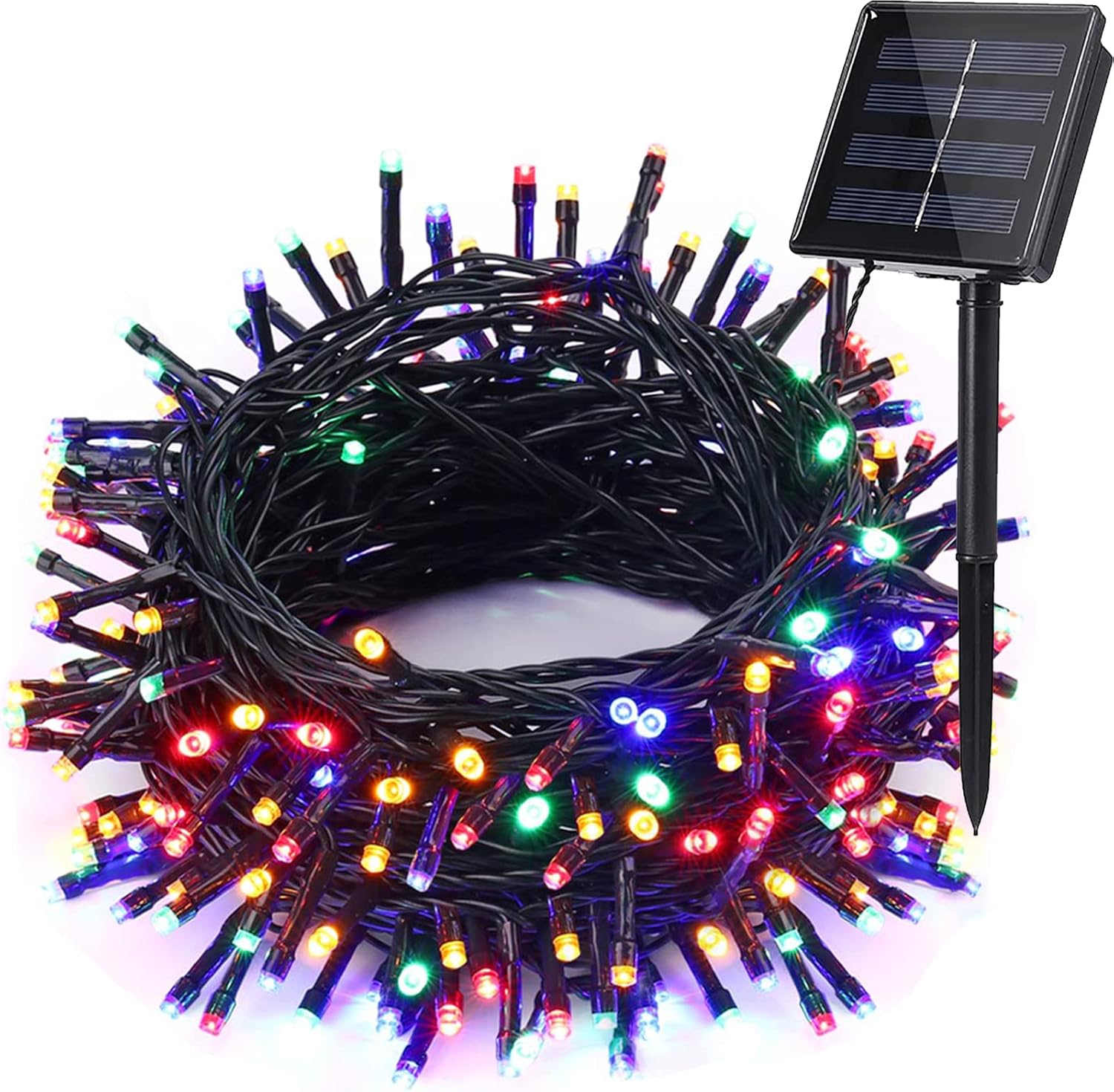 Solar Christmas Lights Outdoor, 33ft 100 LED Solar Fairy String Lights 8 Modes W...