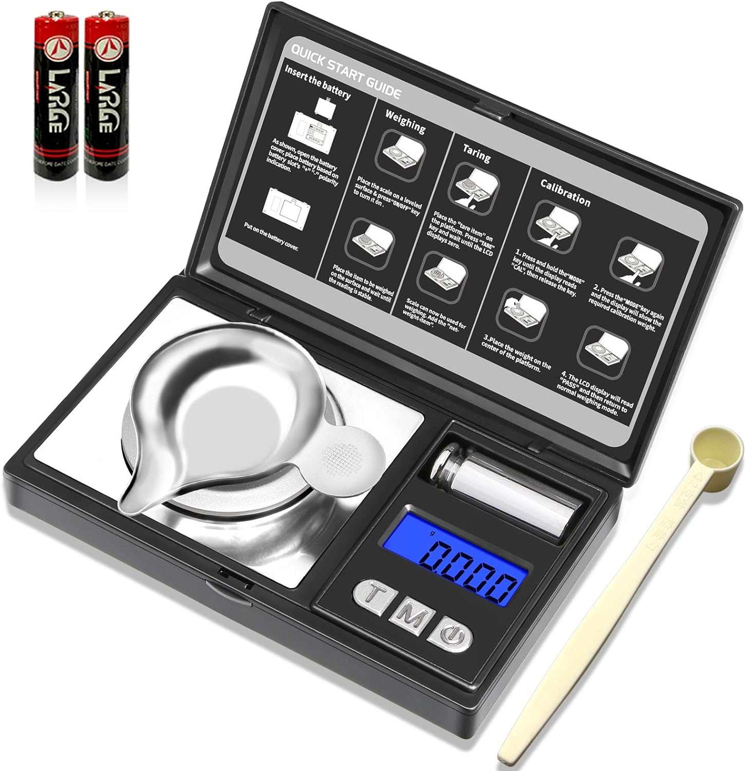 THINKSCALE Milligram Scale, 50g/0.001g Digital Jewelry Scale, Micro Gram Scale f...