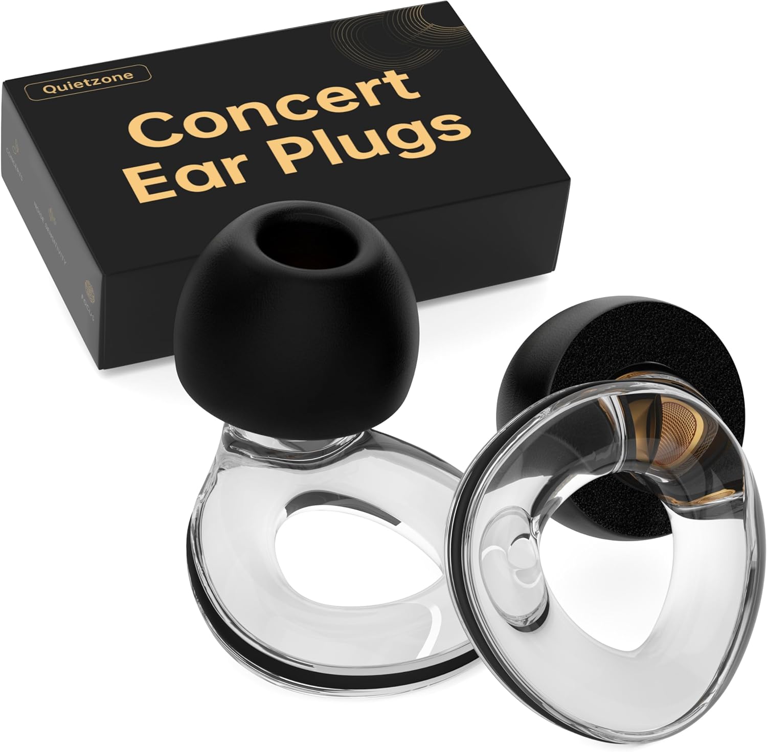 Ear Plugs for Concerts, QuietZone High Fidelity Hearing Protection for Concerts...