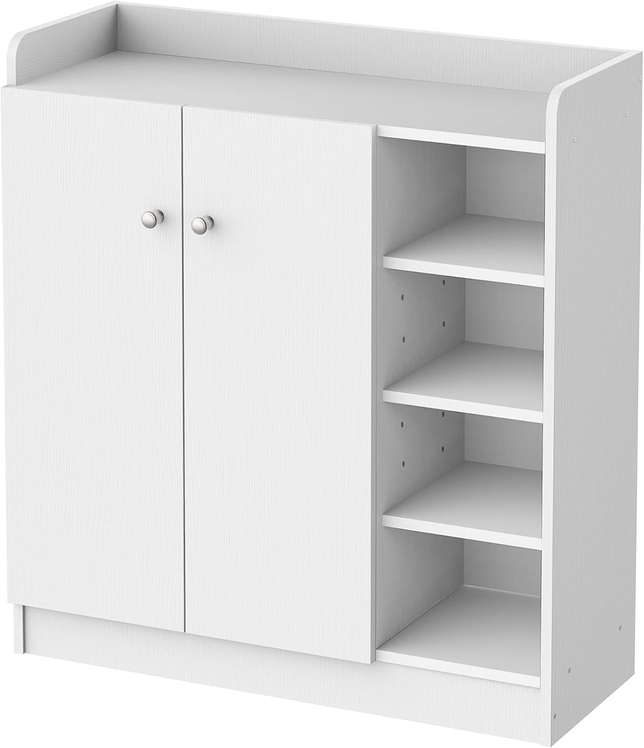 HOMCOM Shoe Storage Cabinet, Special Home Hallway Furniture with 2 Doors, Innova...