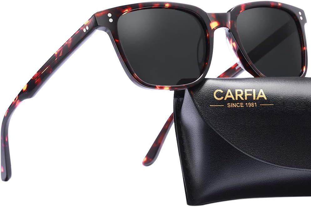 CARFIA Polarized Men's Sunglasses UV400 Protection for Driving Fishing Hiking Go...