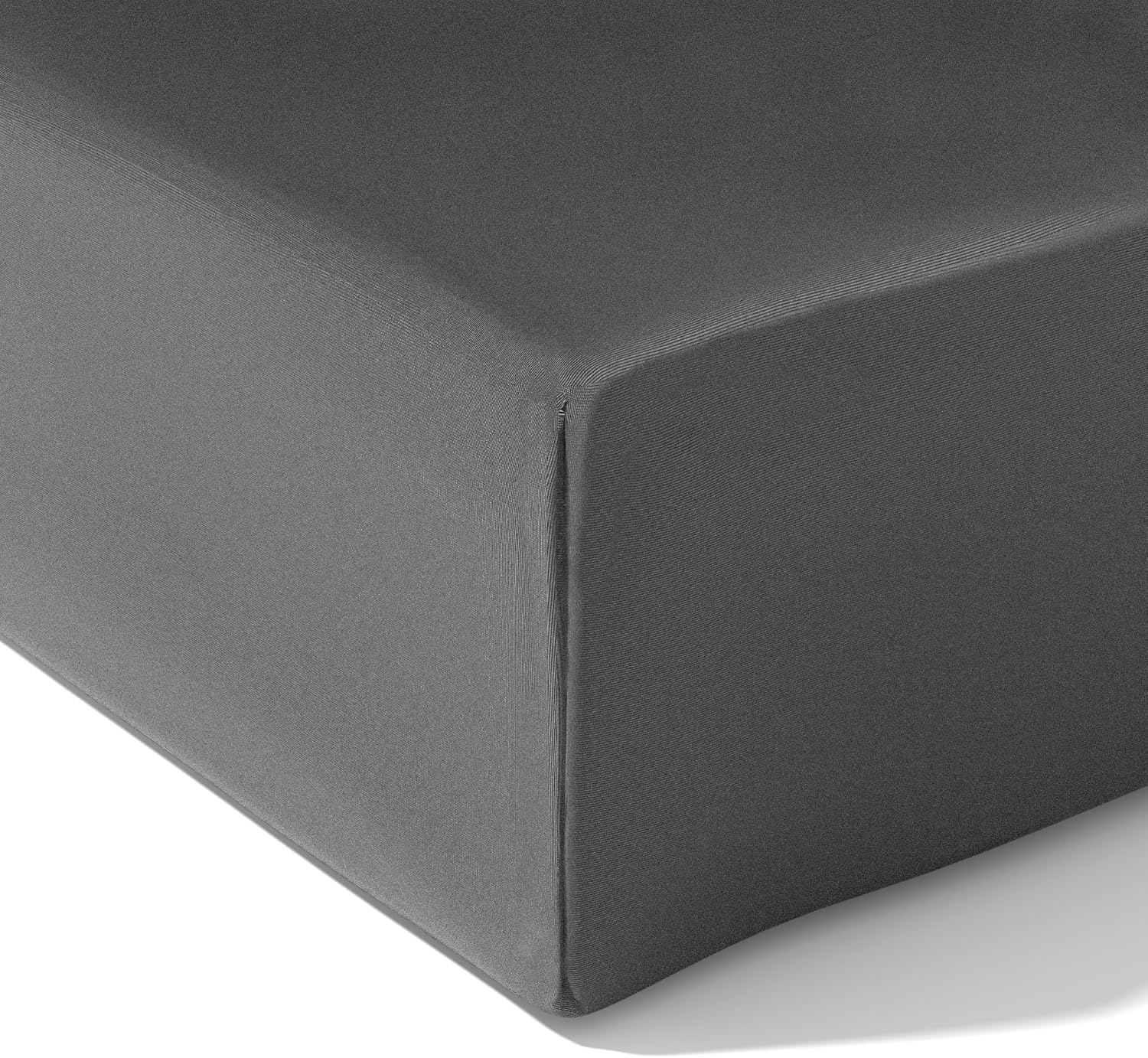 wyewye King Size Fitted Sheets, Deep Grey, 150x200 cm with 40 cm Super Deep Pock...