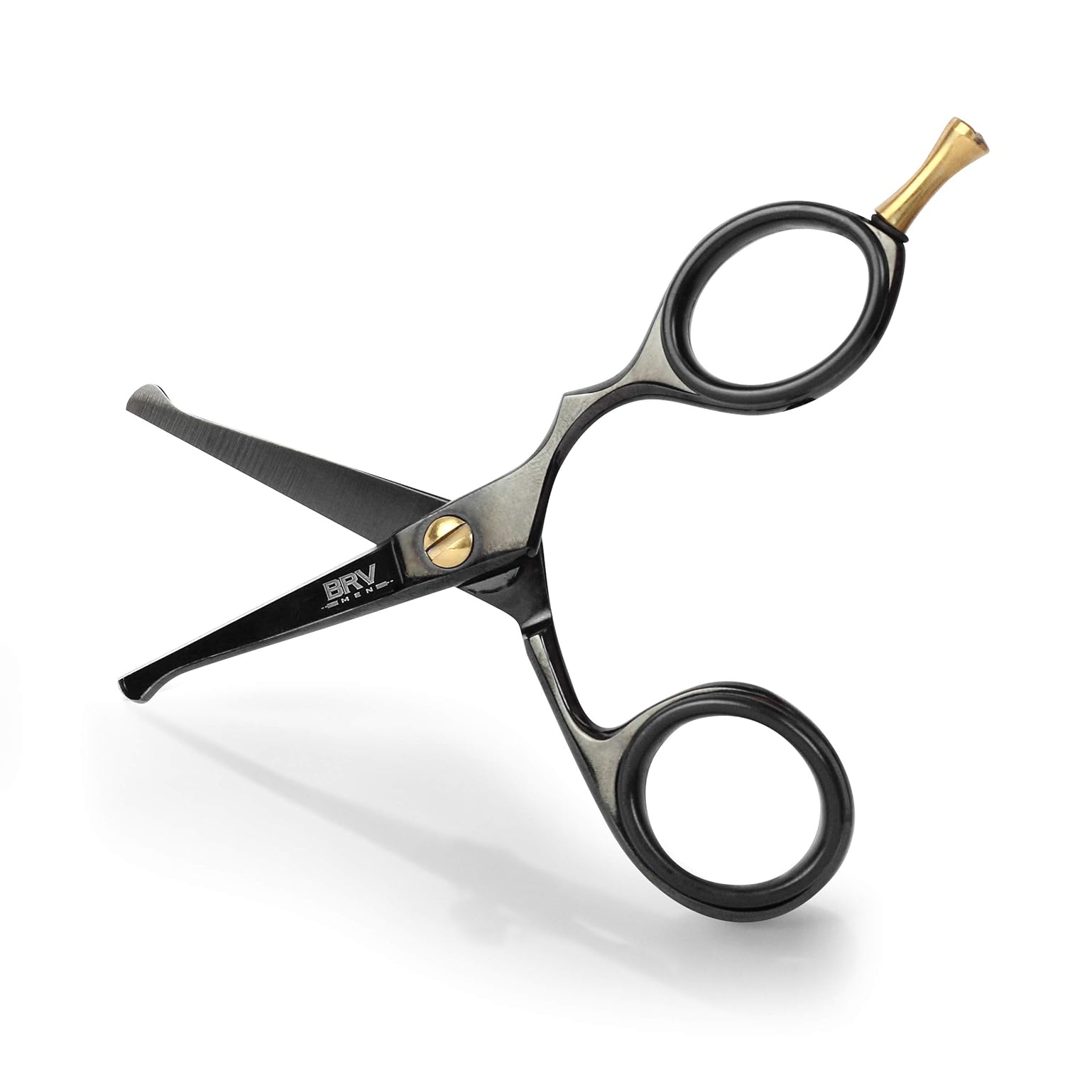 Rounded-Tip Small Trim Scissors for Men 4.2" | High Carbon Stainless Steel | Nos...