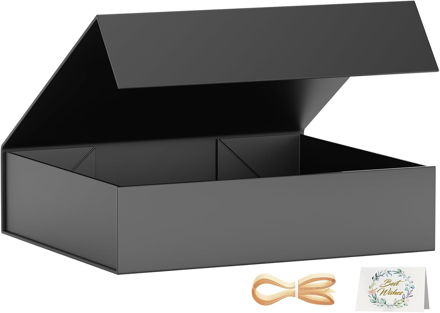 Special Black Gift Box with Lids, Premium Present Box with Magnetic Closure, Hig...