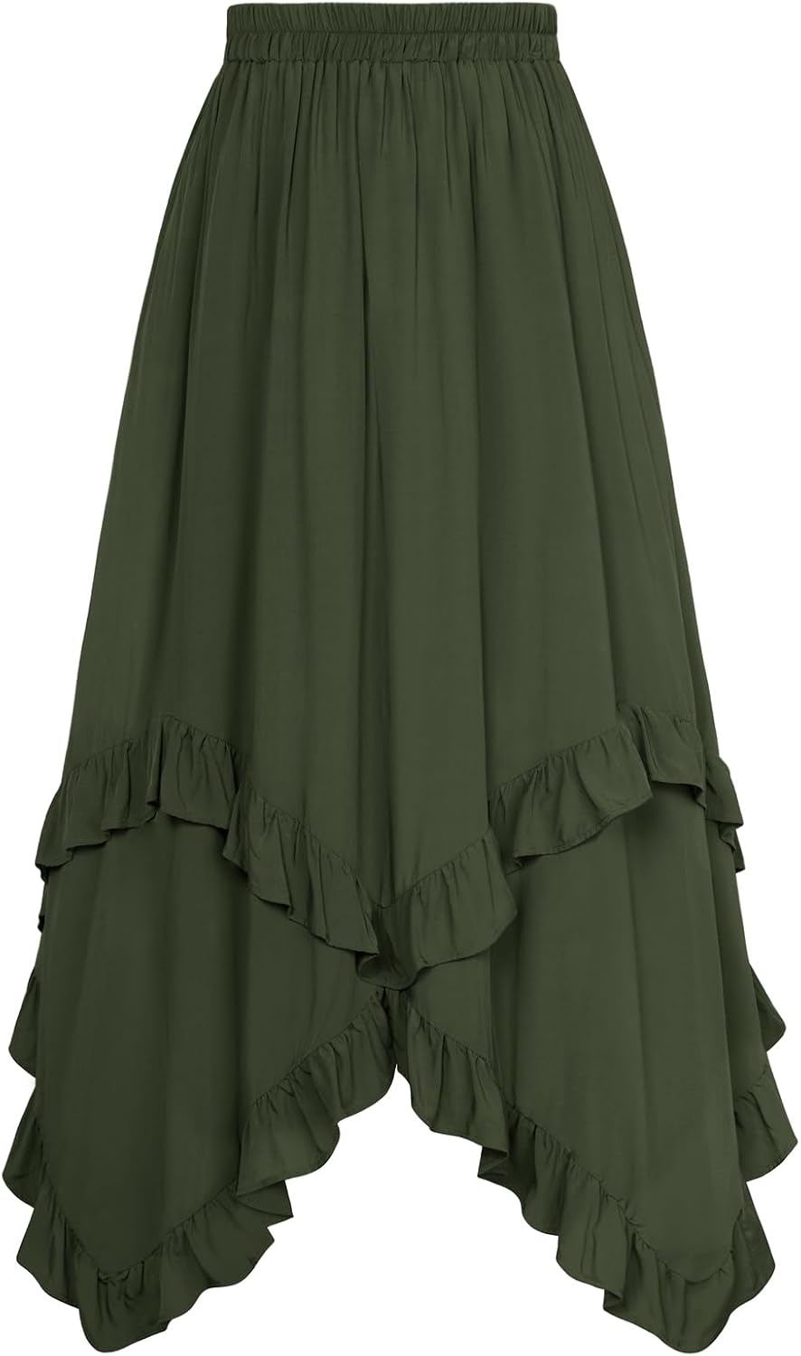 Scarlet Darkness Long Skirts for Women High Waist Renaissance Skirt Maxi Skirt w...