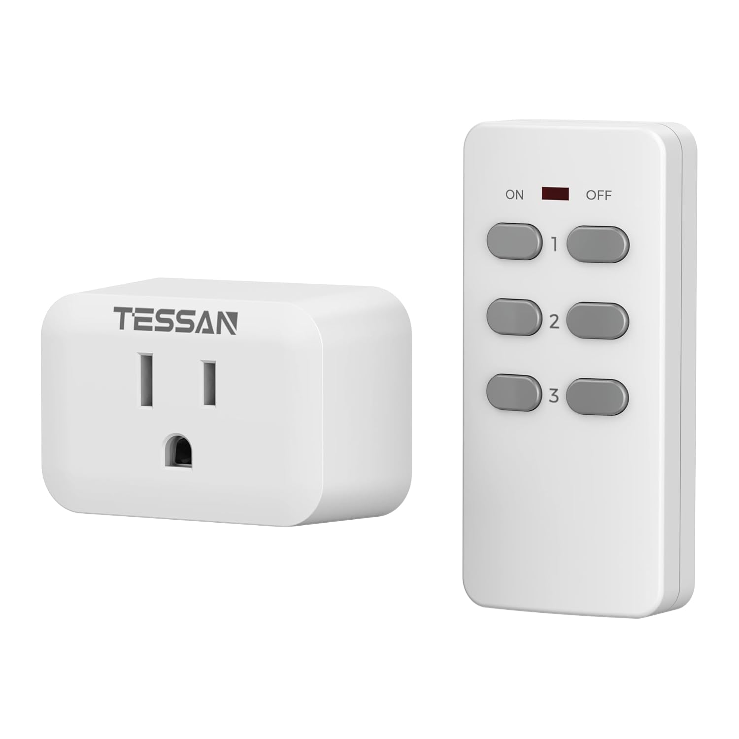 TESSAN Wireless Electrical Outlet, Special Remote Control Outlet for On/Off Ligh...