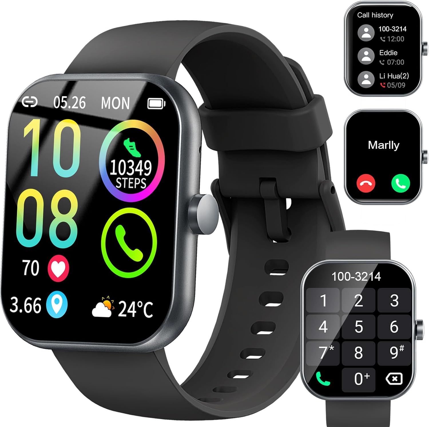 Smart Watch for Men Women, 1.96" HD Smart Watches Answer/Make Calls, Fitness Wat...