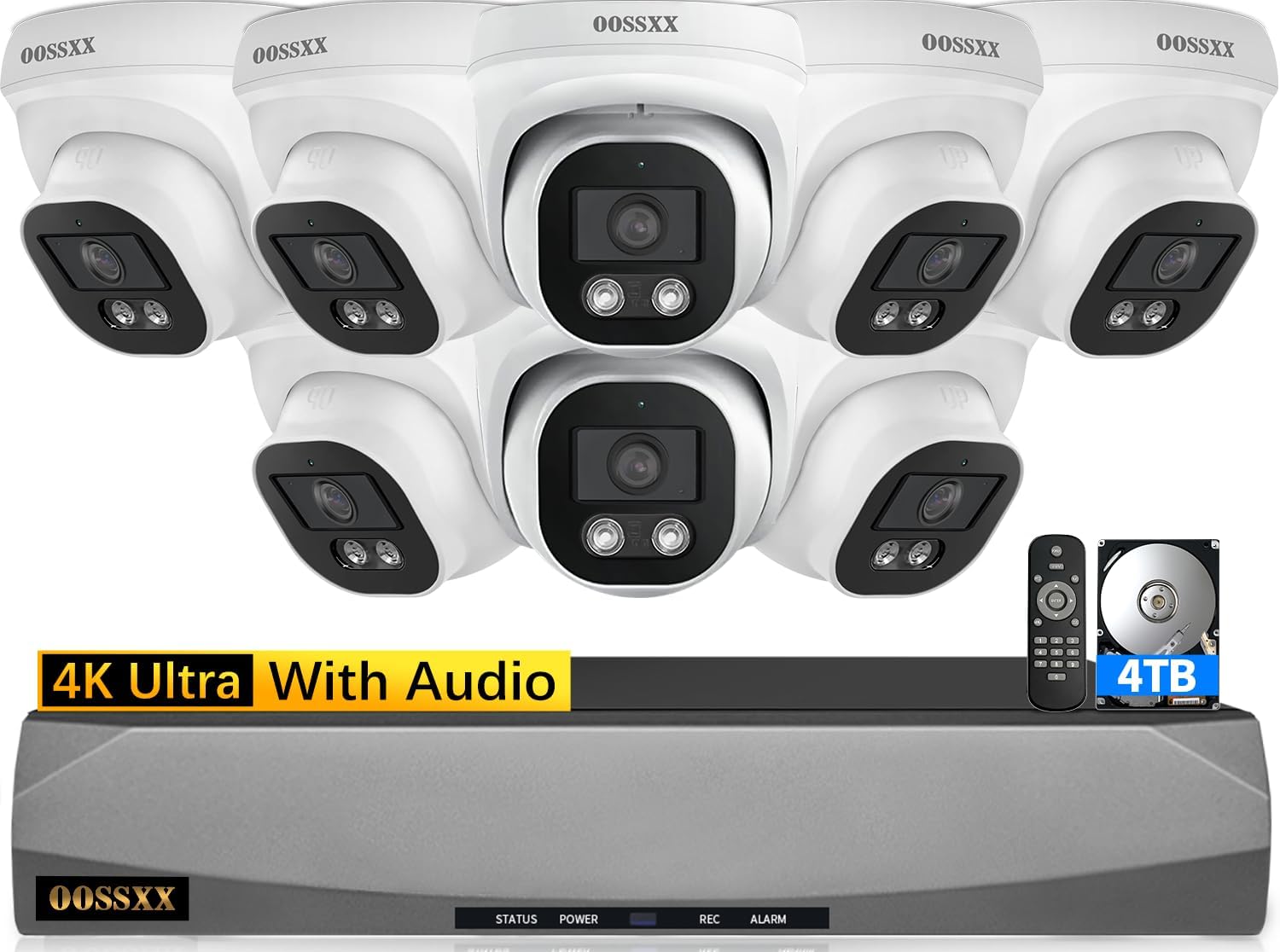 (4K/8.0 Megapixel & 130° Ultra Wide-Angle) with Au...