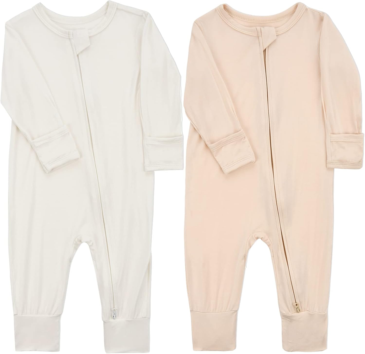 Aablexema Baby Footless Pajamas, Special Pajamas with Zipper and Mitten, Sustain...