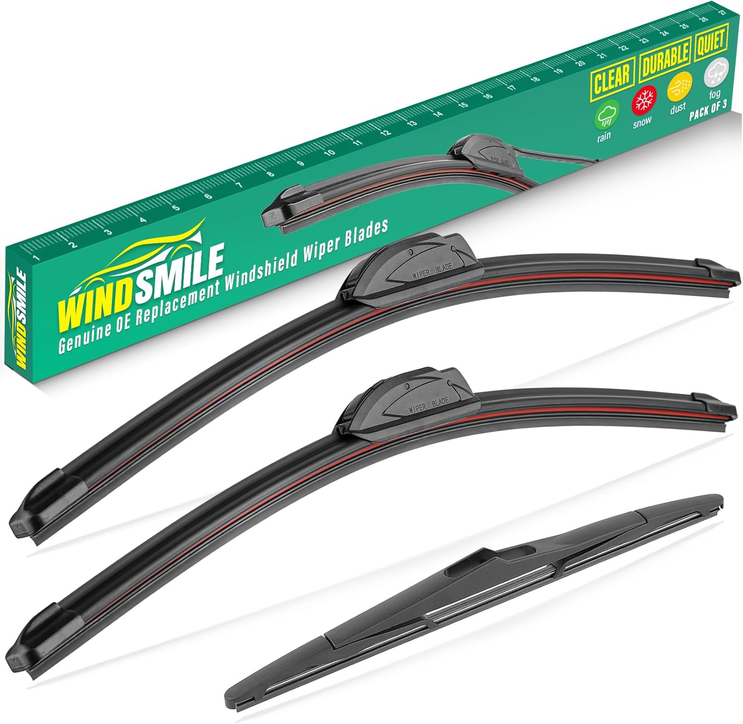 15" 15" 13" Windshield Wiper Blades Replacement for Jeep Wrangler 2007-2017 / Je...