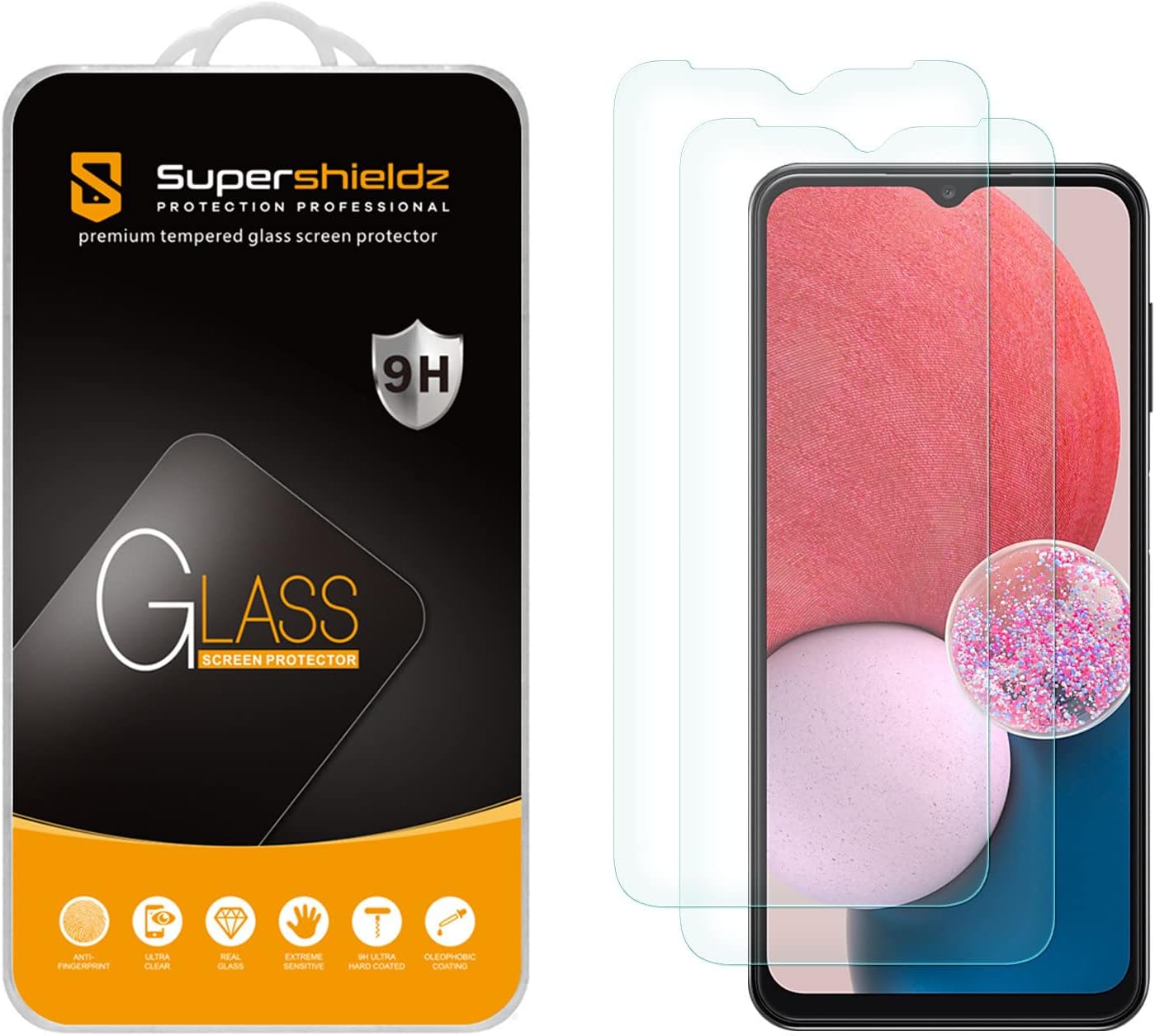 Supershieldz (2 Pack) Designed for Samsung Galaxy A14 5G Tempered Glass Screen P...