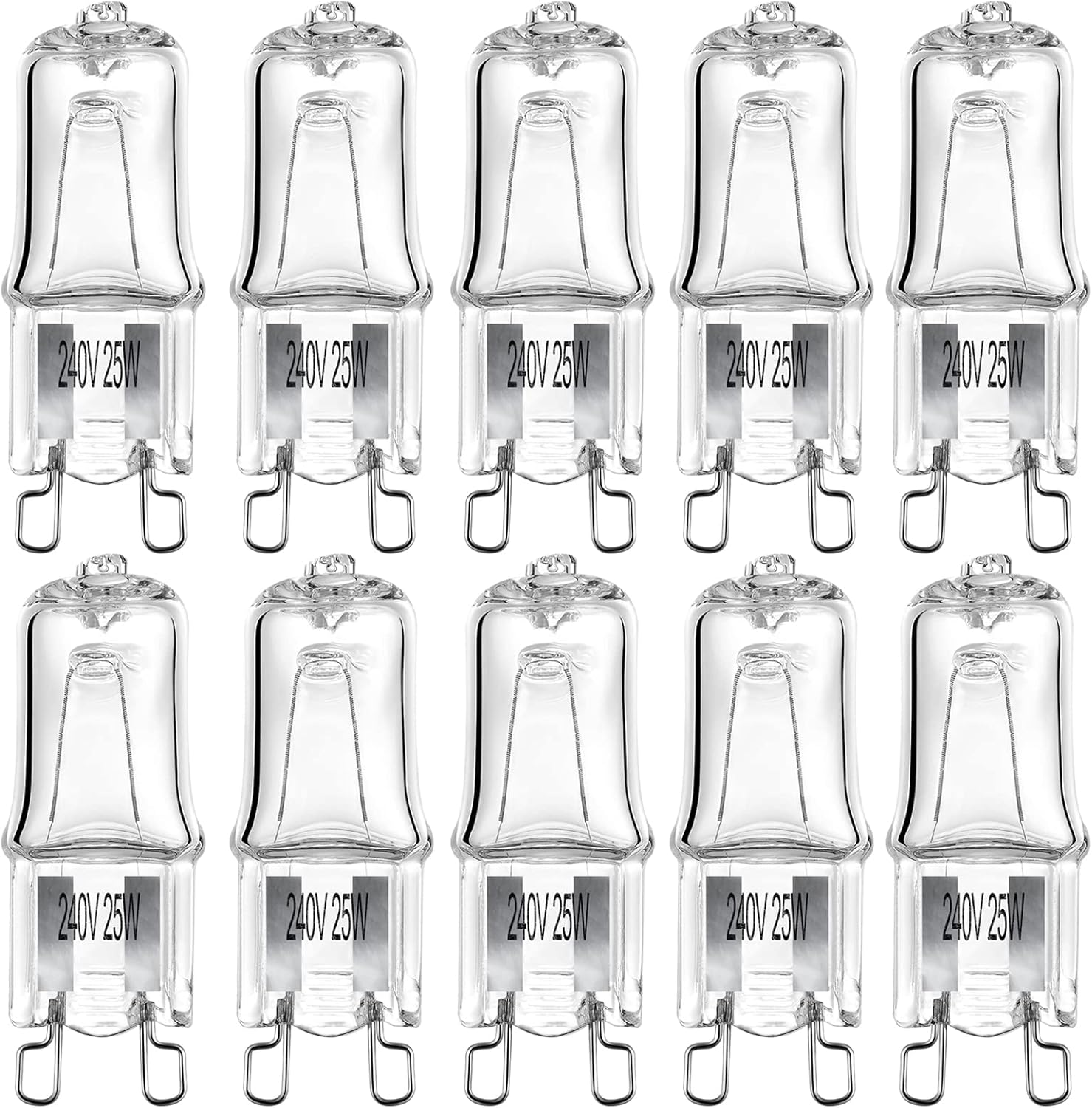 10 Pack Wax Burner Bulbs, Replacement Bulbs for Wax Melt Burners Electric, G9 Ha...