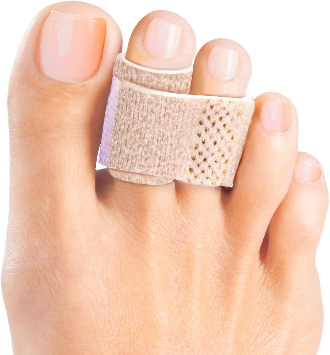 Welnove 6Pcs Hammer Toe Straightener, Hammer Toe Splints, Toe Cushioned Bandages...