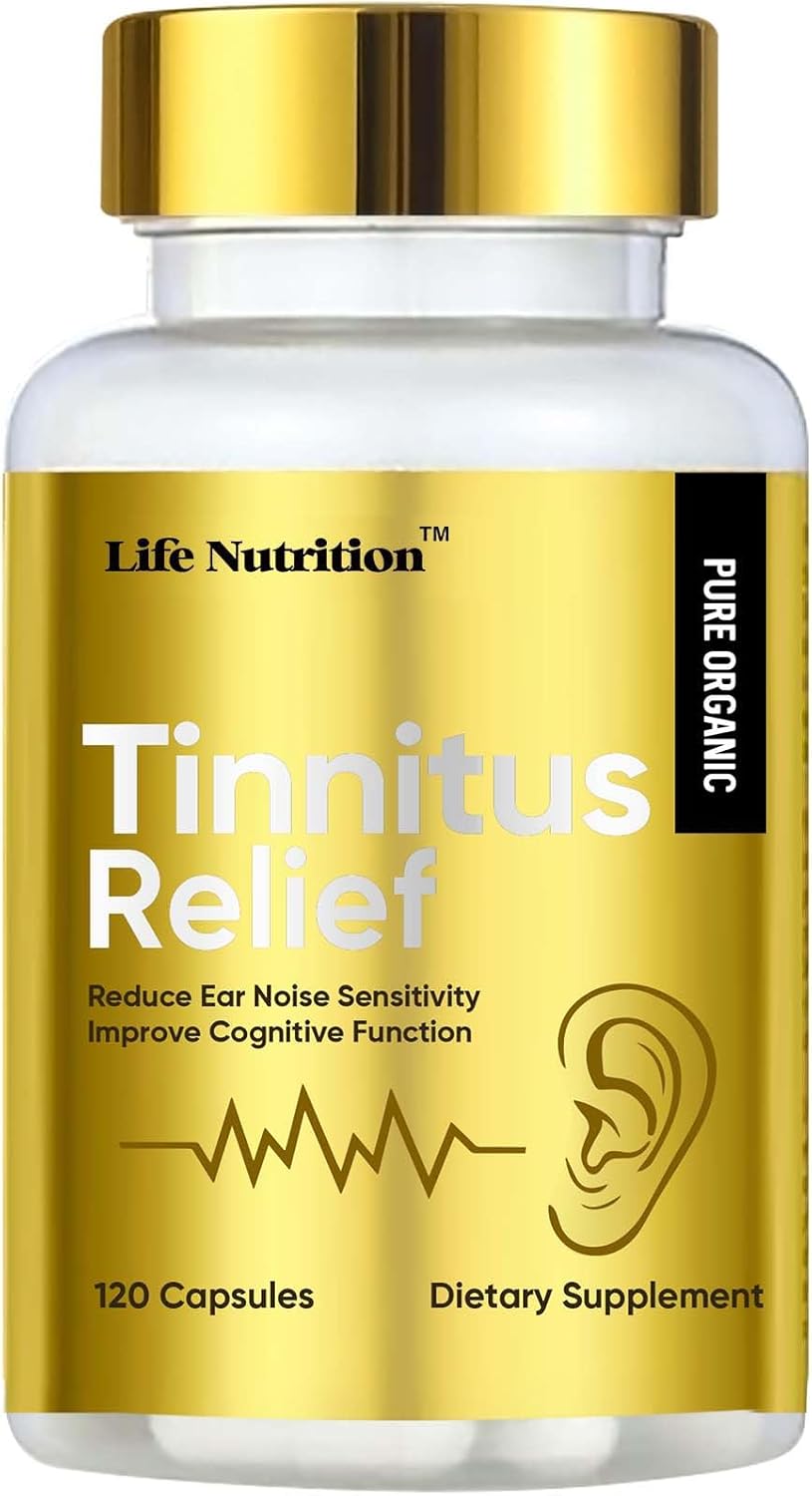 Tinnitus Relief for Ringing Ears, High-Quality OTC Flavonoid Ear Health Vitamins...