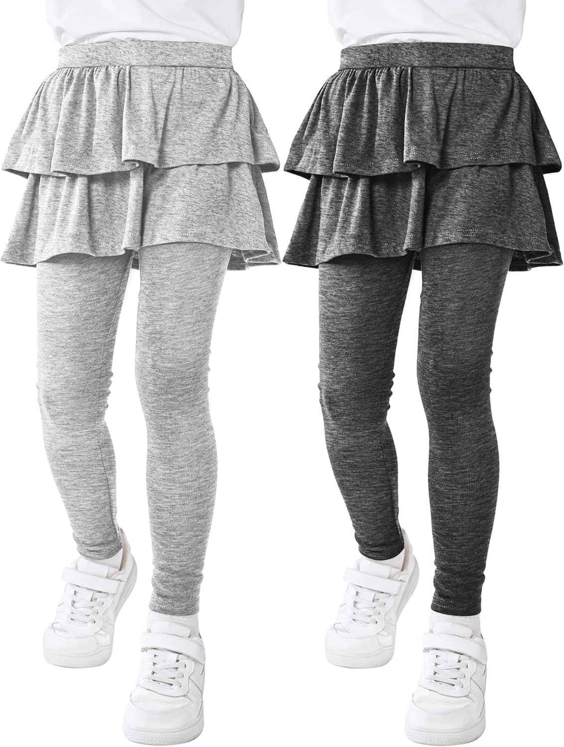 Resinta 2 Pack Girls School Uniform, Special Pants Skirt Leggings Combo, Innovat...