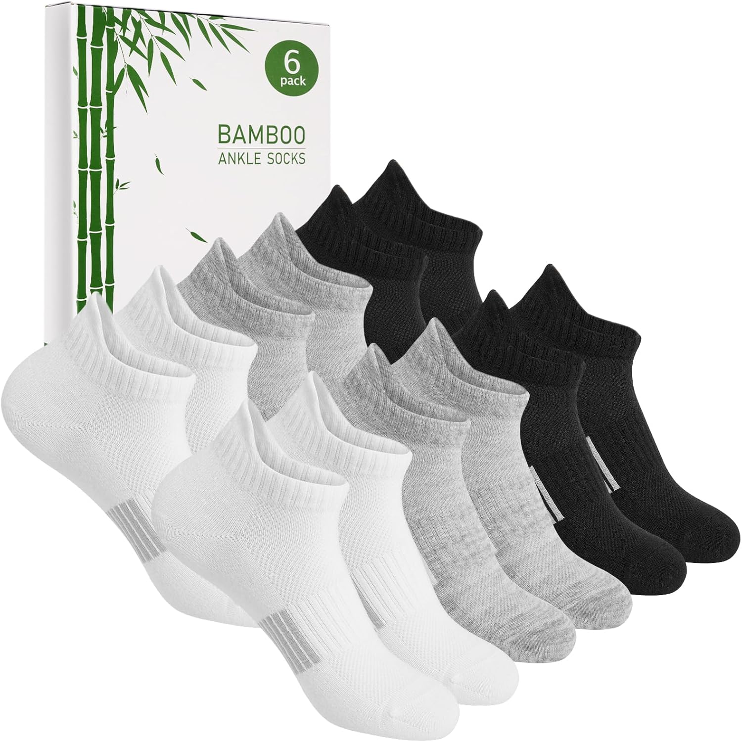 Blu Ninfee Bamboo Trainer Socks Womens, Special Ladies Ankle Running Socks, Inno...