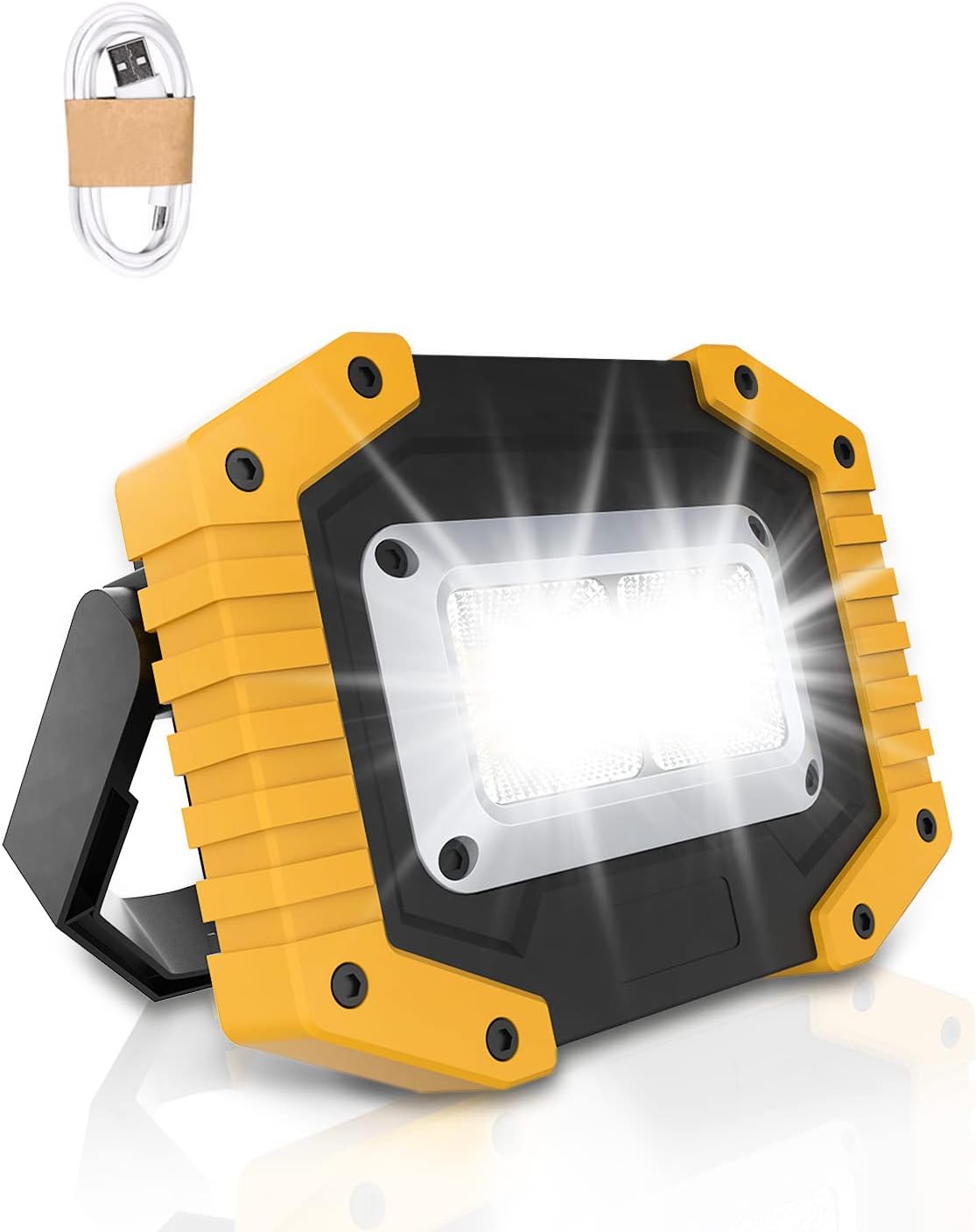 Trongle LED Rechargeable Work Lights, 45W Floodlight Battery Security Light with...