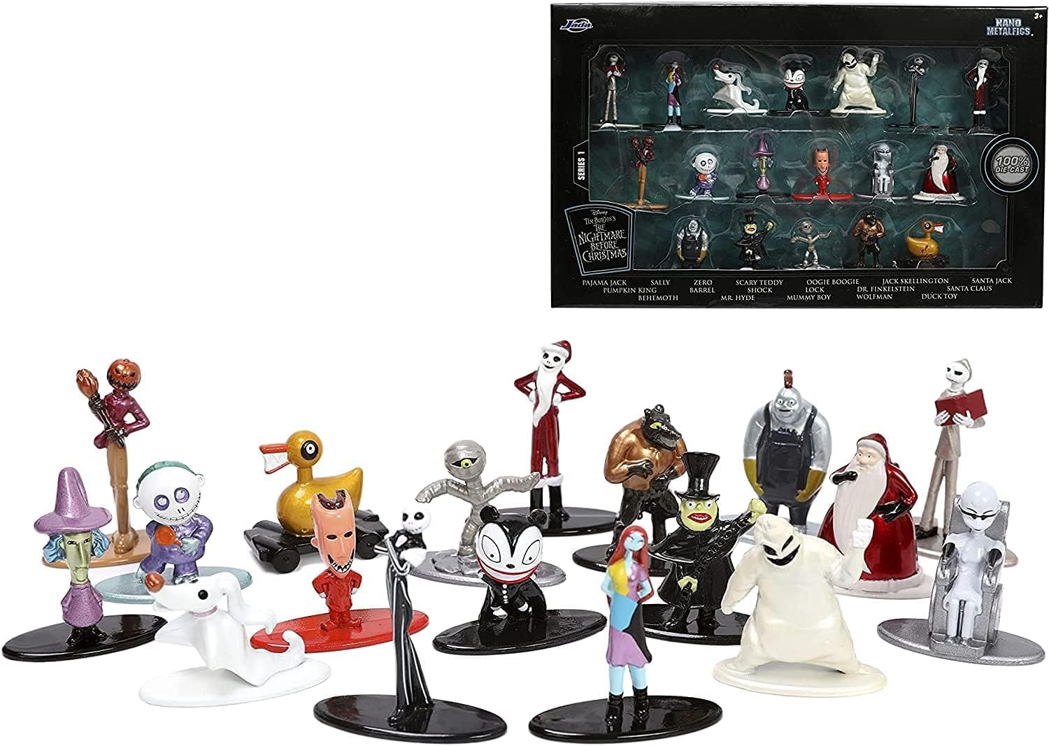 Nightmare Before Christmas Collectible Figure Set, Special Jada Toys Disney Nano...