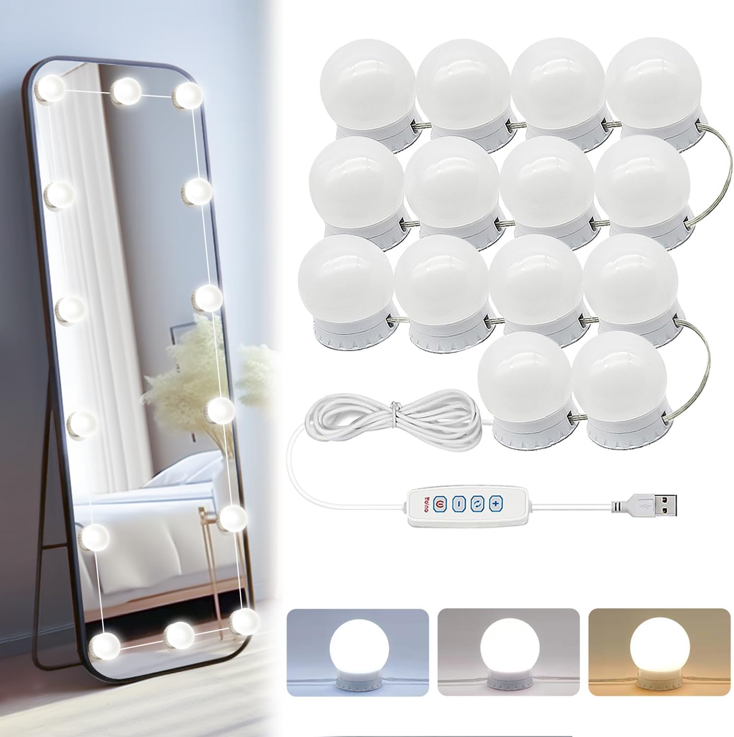LED Vanity Lights, Special Hollywood Style Vanity Lights for Mirror, Innovative...
