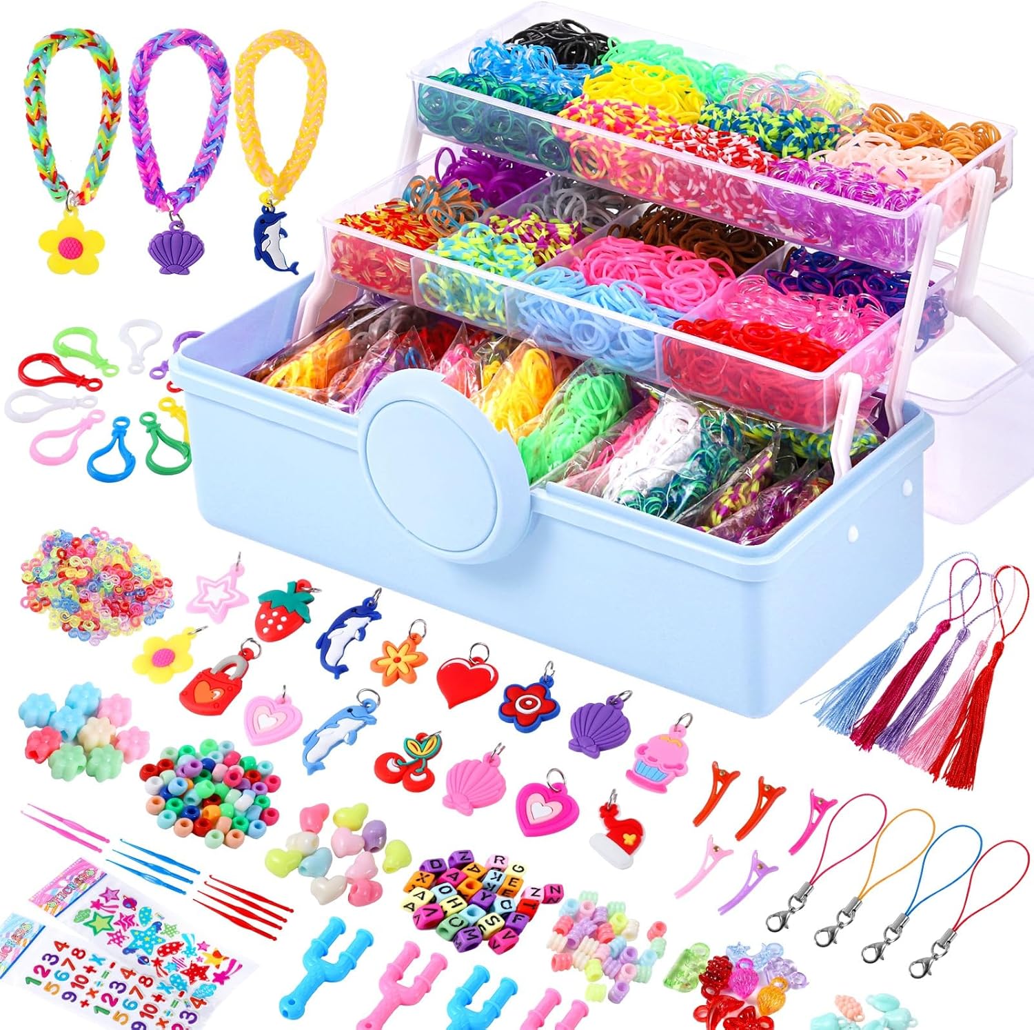 Needbrock 18500+ Bracelet Making Kit Rubber Band, 26 Colors Rubber Band Bracelet...