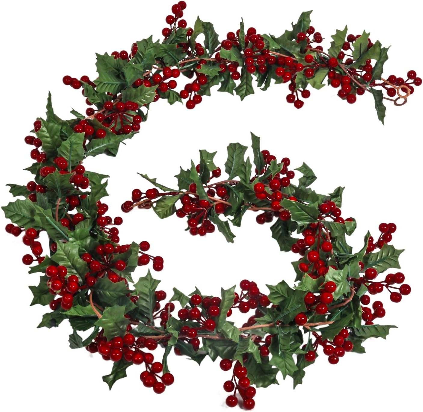 U'Artlines Total 11Ft Christmas Garland 2PCS Artificial Holiday Hanging Garlands...