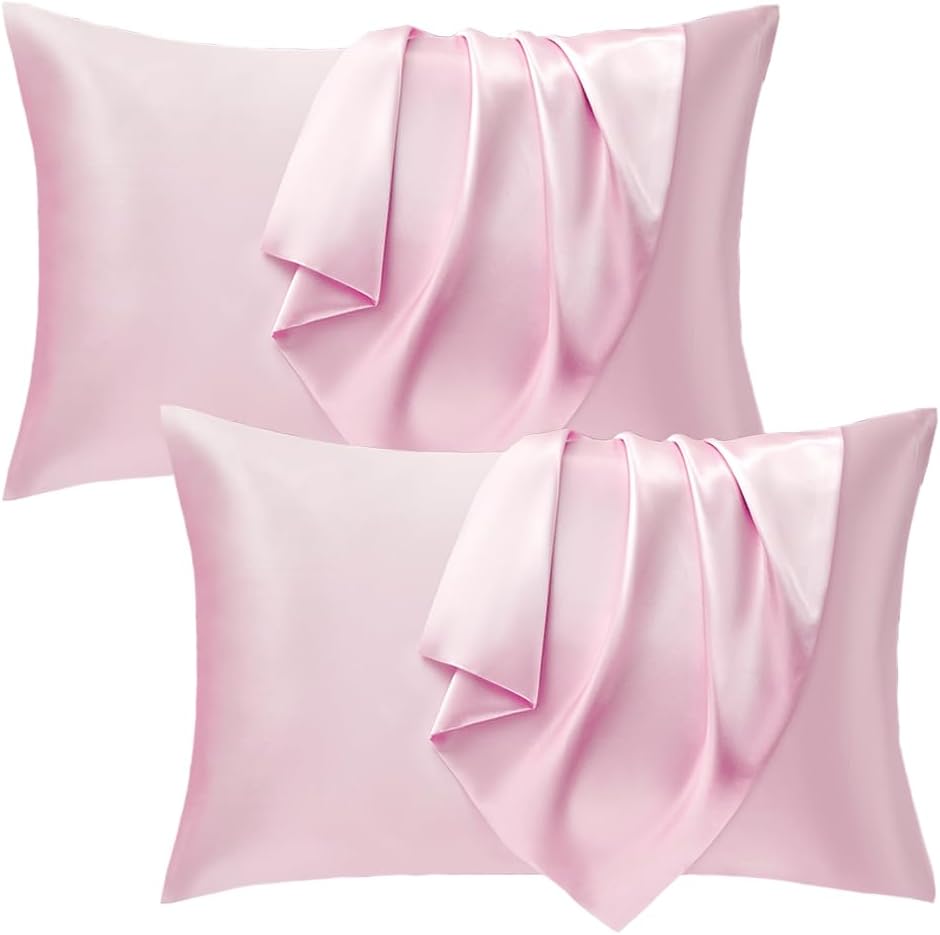 Seiwohl Satin Pillowcase 2 Pack - Soft as Silk Pillowcases for Hair and Skin Pin...