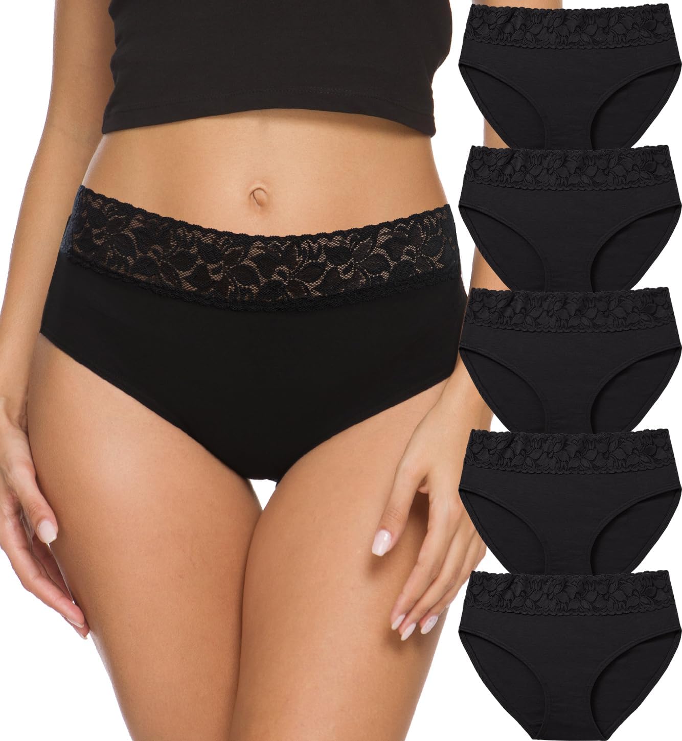 Altheanray Womens Underwear Cotton Panties for Women Bikini Underwear Soft Hipst...