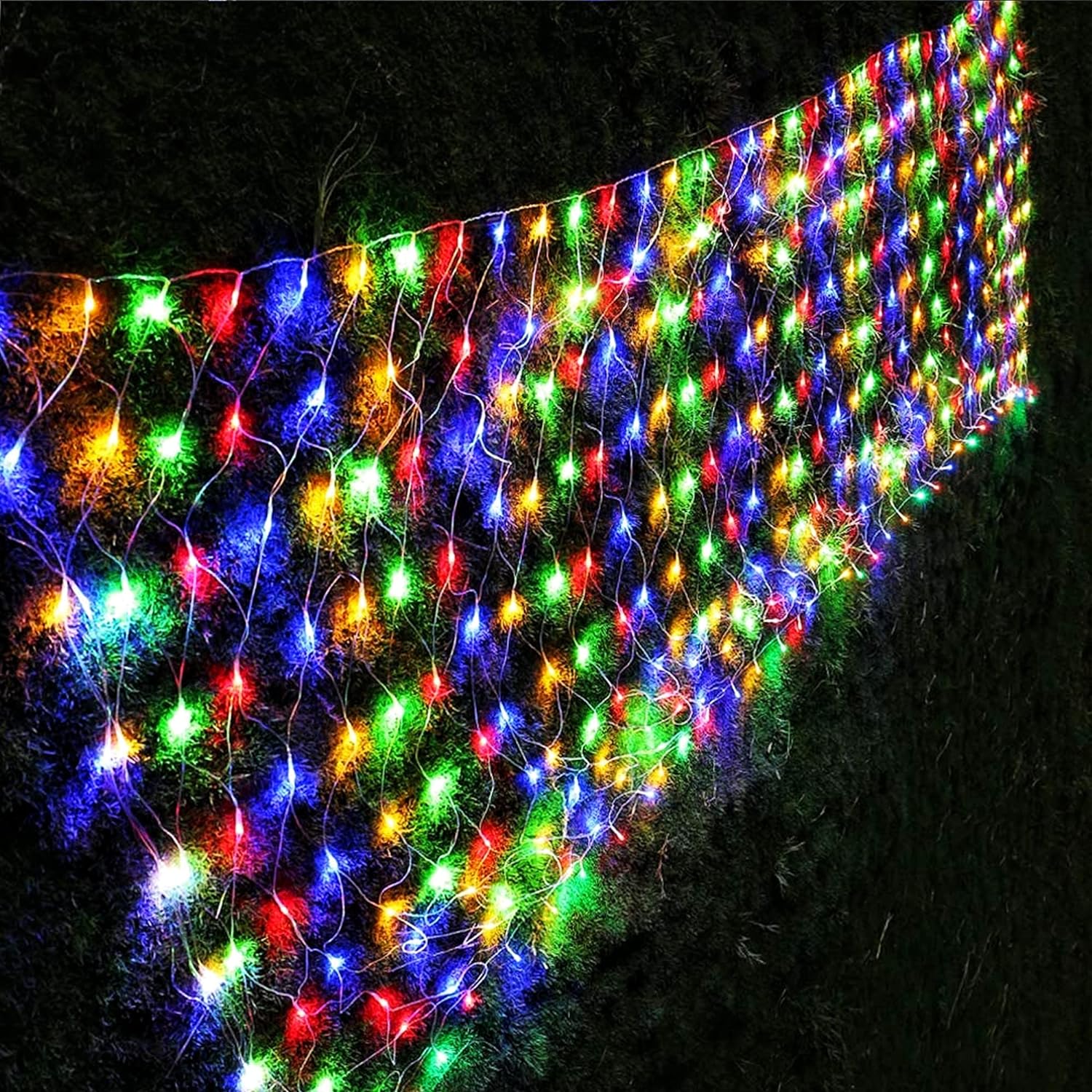 LJLNION Christmas Net Lights, 360 LED 12ft x 5ft Connectable Mesh Fairy String L...