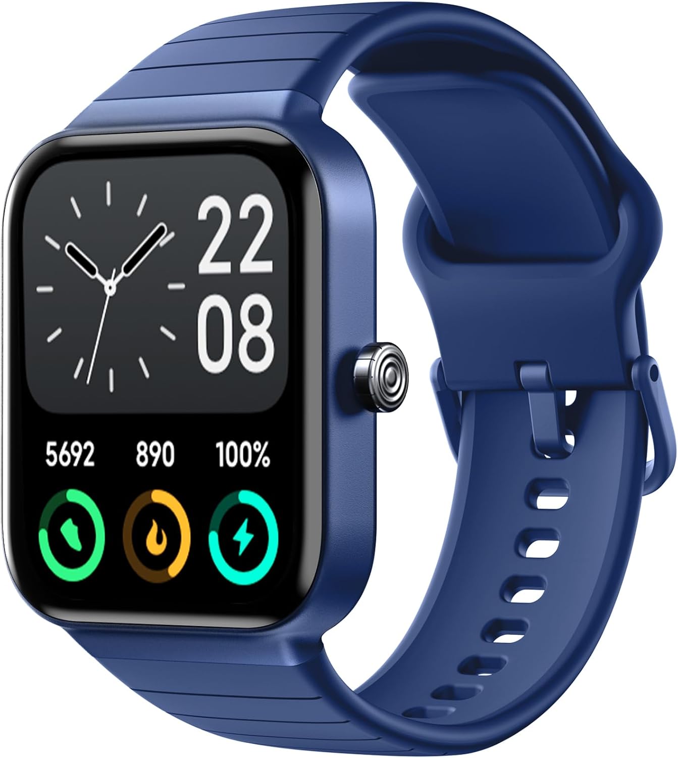 Smart Watch for Men Women Android iPhone Compatible, 1.8" Fitness Watches Make/R...